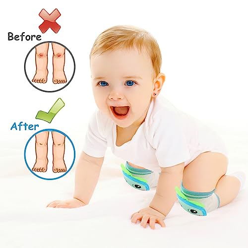 NASHRIO Baby Knee Pads for Crawling, Anti-Slip and Protect Toddlers Knees. Knee Warmer and Breathable 3D Mesh for Boys and Girls, 3 6 12 Months Old Baby Must Haves (3 Pairs) - Image 5