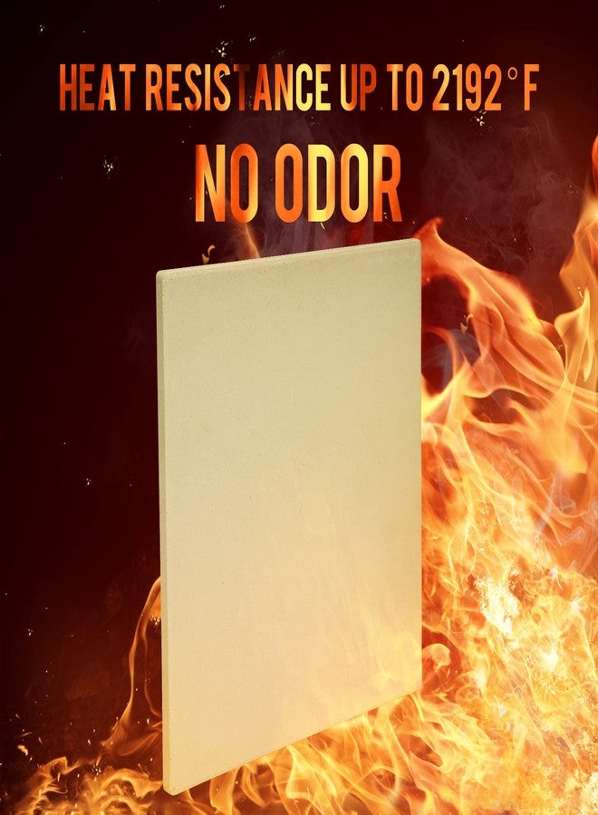Mimiuo 13 Inch Square Pizza Stone for Oven & BBQ Grill - Heavy Duty Cordierite Baking Stone, Compatible with Ooni Fyra/Koda/Karu 12, Thermal Shock Resistant up to 2200℉ - Perfect Crispy Crust Pizza - Image 4