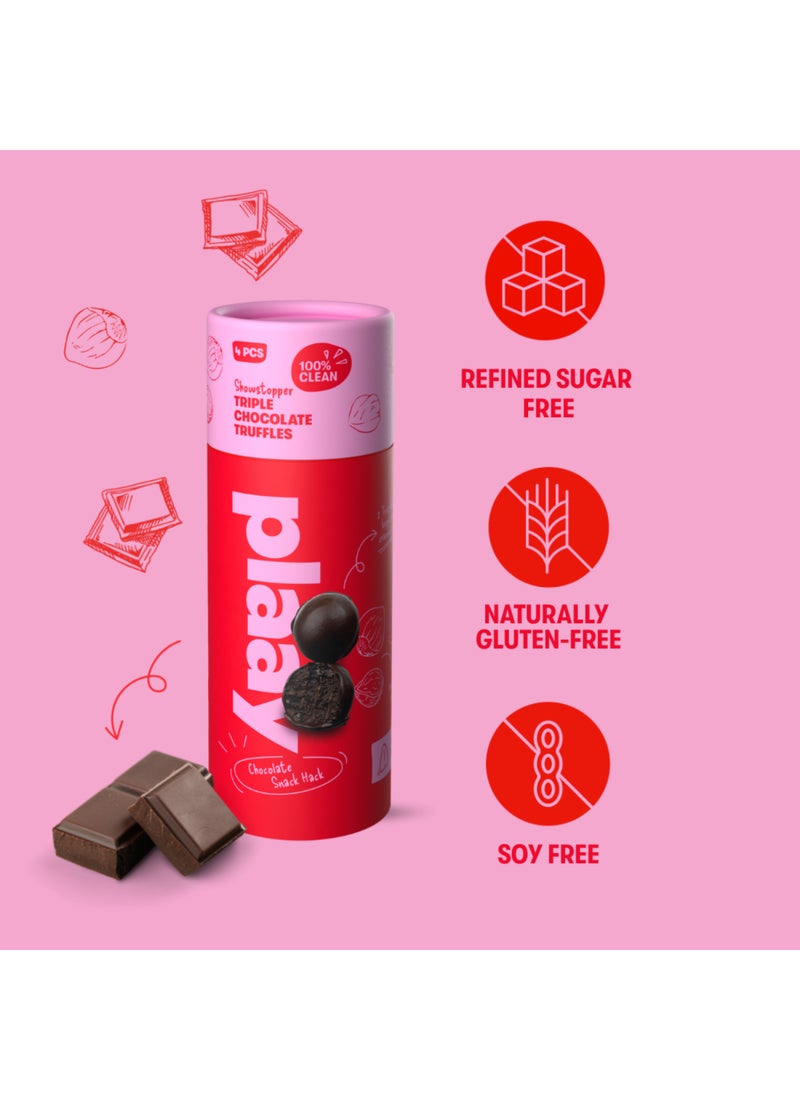 Plaay After Dark Triple Chocolate Truffles 60g (4pcs - 8g Protein) - Image 4