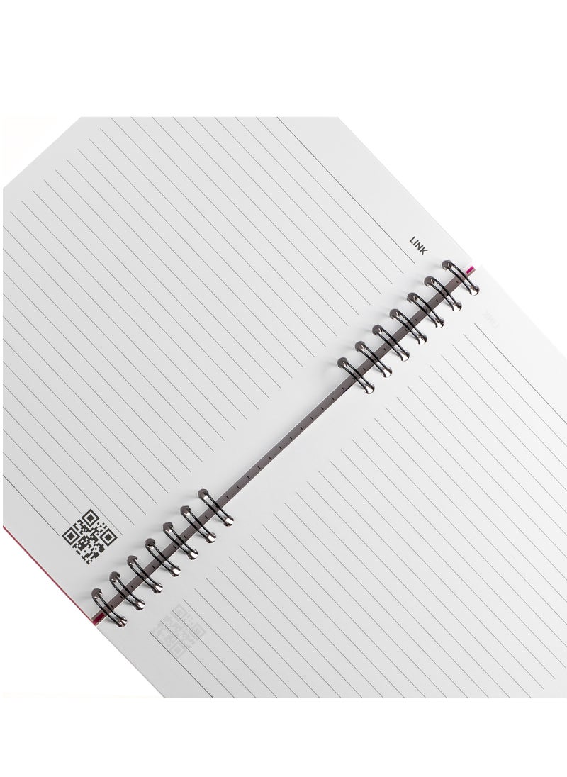 Bravo Bravo Link Notebook - Hard Cover - 120 Sheets - 1 Subject - Pink  - Image 3