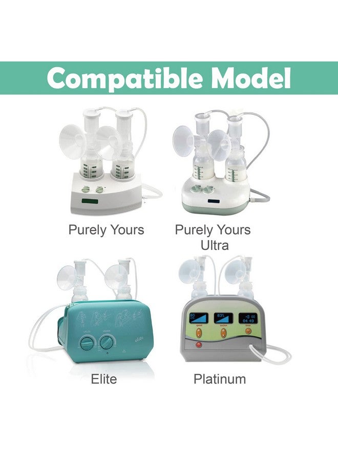 Maymom Maymom Pump Parts Compatible with Ameda Purely Yours Pumps, MYA Joy; Incl. Top Cap, Silicone Membrane, Duckbill, Tubing and Adapter; Replaces Ameda Spare Parts - Image 1