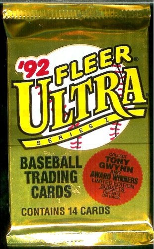 Upper Deck 1992 Fleer Ultra Series 1 Baseball Cards Unopened Hobby Pack (14 cards per pack) - Image 5