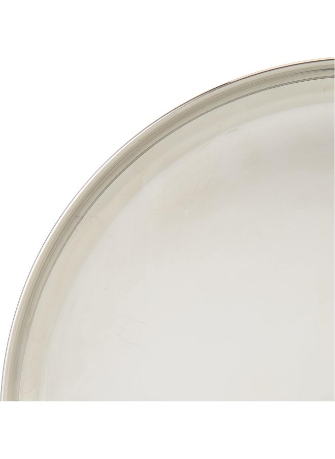 RAJ - Raj Steel Thali Plate - 31 cm, CP0013 - Dinner Plate , Serving Plate , Mithai Plate, RICE PLATE - Image 1