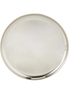 Raj Steel Thali Plate - 31 cm, CP0013 - Dinner Plate , Serving Plate , Mithai Plate, RICE PLATE