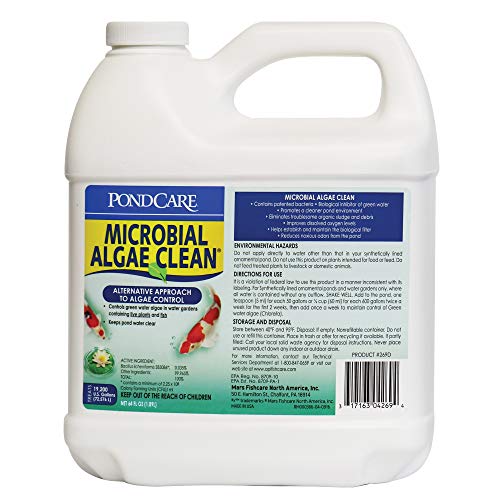 API PONDCARE MICROBIAL ALGAE CLEAN Green Water Biological Inhibitor (269D) 64-Ounce - Image 1