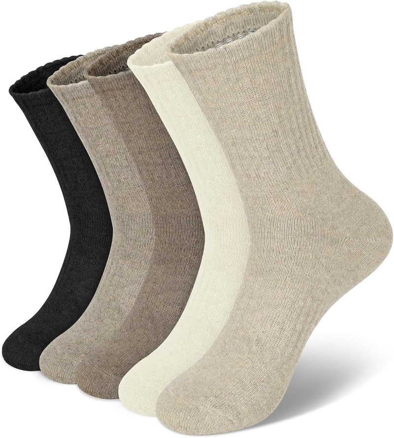 YSense Womens Wool Socks, Winter Boot Socks Stocking Stuffers Gifts for Women Men Warm Crew for Hiking - Image 1