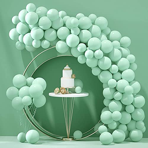 atorakushon Latex Mint Green Color 10" Inch Pastel Balloons Pack Of 200pcs Best For Theme Party Decoration Happy Birthday Party Supplies Wedding Anniversary Office Party Purpose House party - Image 1