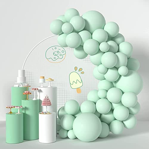 atorakushon Latex Mint Green Color 10" Inch Pastel Balloons Pack Of 200pcs Best For Theme Party Decoration Happy Birthday Party Supplies Wedding Anniversary Office Party Purpose House party - Image 3