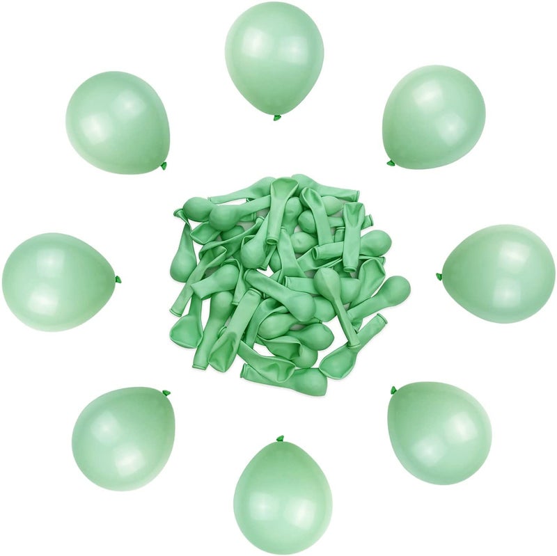 atorakushon Latex Mint Green Color 10" Inch Pastel Balloons Pack Of 200pcs Best For Theme Party Decoration Happy Birthday Party Supplies Wedding Anniversary Office Party Purpose House party - Image 4