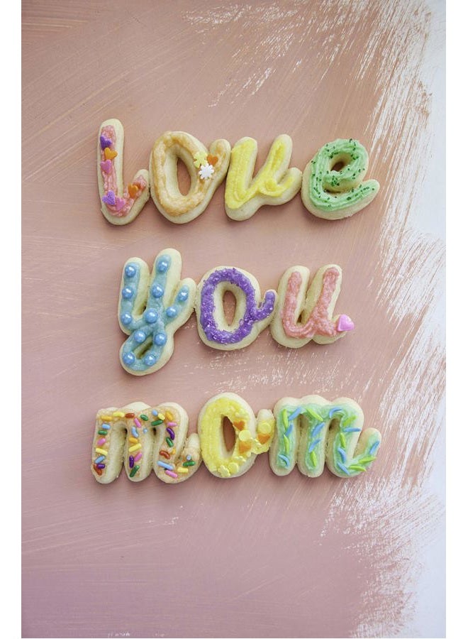 Talisman Designs Script Cookie Cutters | Set of 26 | White | Made of BPA Free Plastic | Small Letter Cutters for Cookies, Pies, Dough & Fondant | Baking Alphabet Cookie Cutters - Image 3