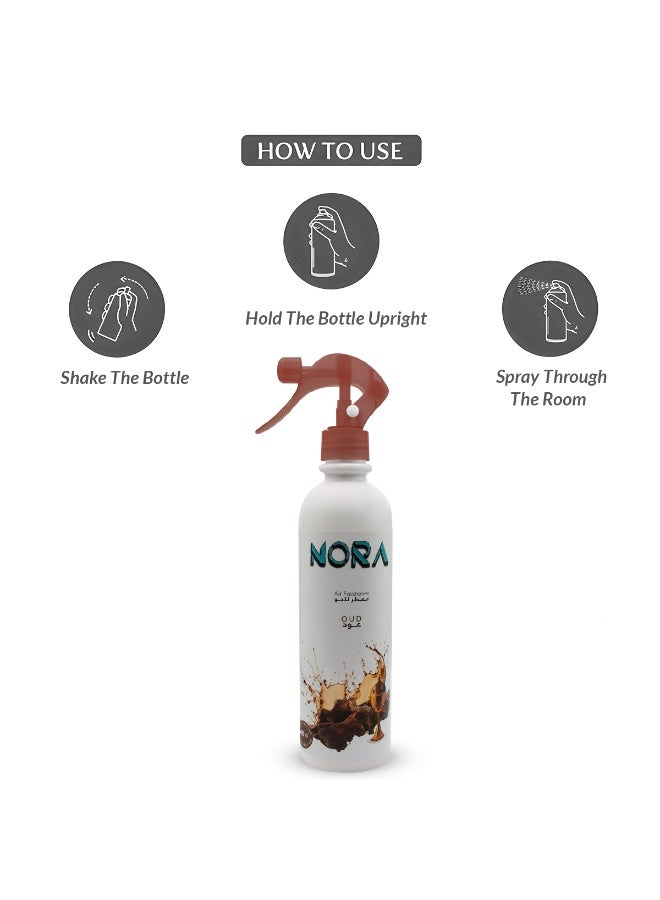 NORA Oud Air Freshener Spray – Long Lasting Room & Home Fragrance, Odor Eliminator for Bedroom, Living Room, Kitchen & Office - AF10321 - Image 5