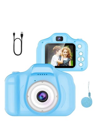 Portable 1080P Kids Digital Camera for Selfies - Mini Camera for Boys & Girls Ages 3-12 (SD Card Not Included) - Blue - pzsku/Z6DFD18E6C80D5CC488E4Z/45/1749561446/3afbd458-60c9-4c42-835c-7f2ff98a7b9b