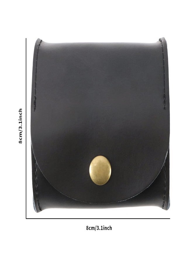 سينج إف إل تي دي محفظة نقود جلدية صغيرة من SING F LTD، مزودة بحافظة عملات معدنية، وجيب صغير، وحافظة سماعات أذن، مناسبة للرجال والنساء، مقاس 8 سم × 8 سم، لون أسود. - Image 5