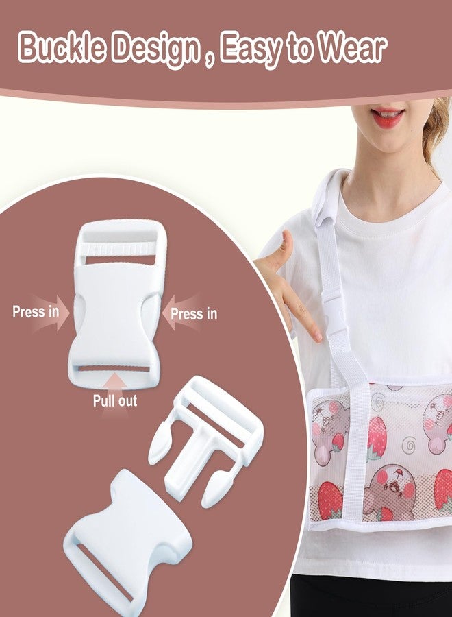 Ledhlth Kids Mesh Printed Arm Sling for Broken Arm, Torn Rotator Cuff, Shoulder Elbow Wrist Injury, Pediatric Brace Support (Bear, Small) - Image 5