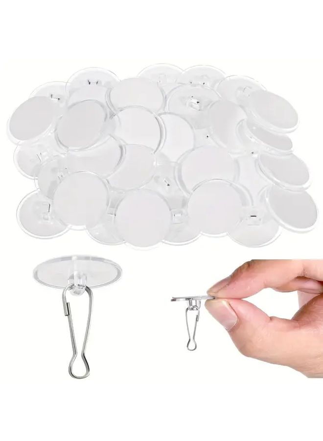 100 Pieces Self Adhesive Ceiling Hooks No Drill Removable Damage Free For Party Decorations - Image 1