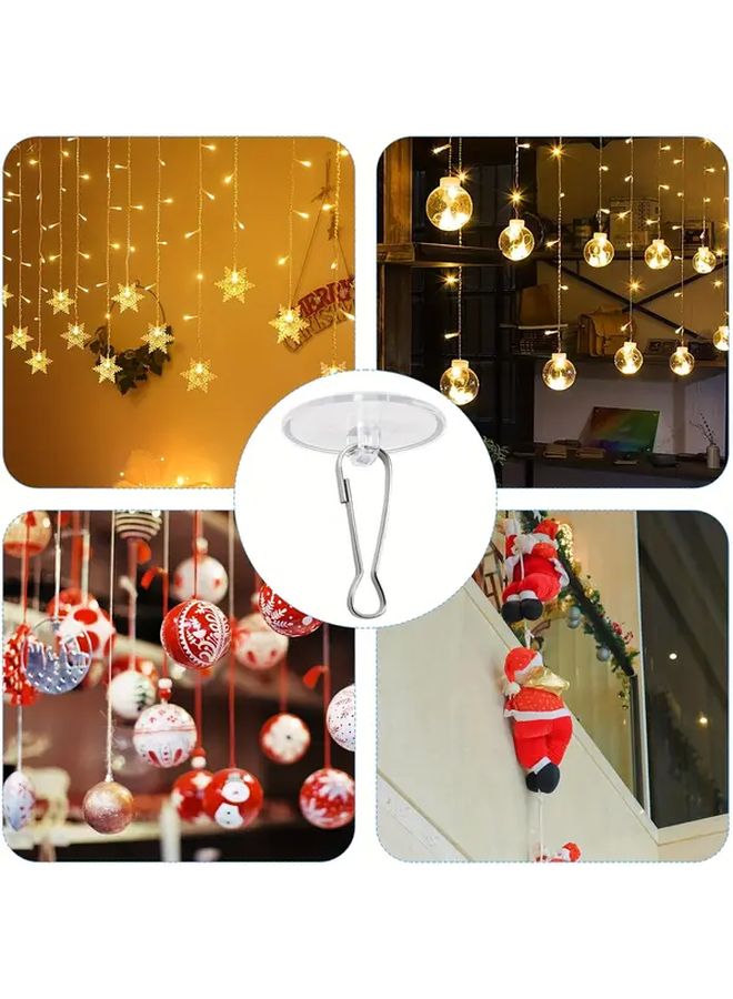 100 Pieces Self Adhesive Ceiling Hooks No Drill Removable Damage Free For Party Decorations - Image 2