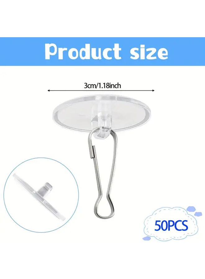 100 Pieces Self Adhesive Ceiling Hooks No Drill Removable Damage Free For Party Decorations - Image 5