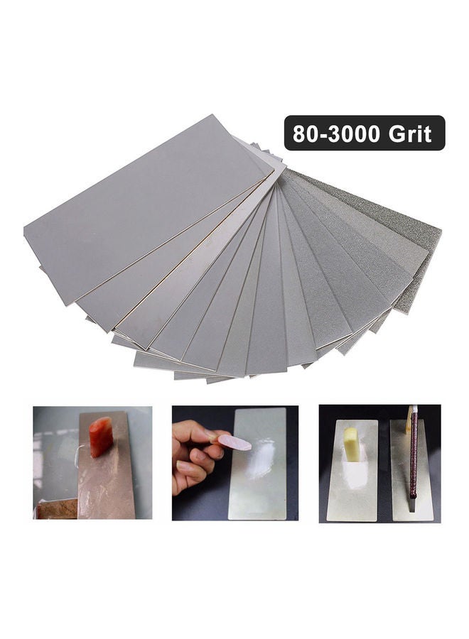 NIBEMINENT 80-3000 Grit Diamond Thin Knife Blade Grinding Sharpening Stone Whetstone Tool Grey 20*10*20cm  - Image 2