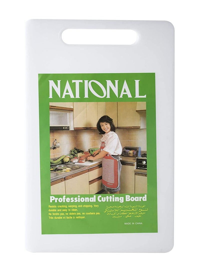 National Plastic Cutting Board White - Image 1