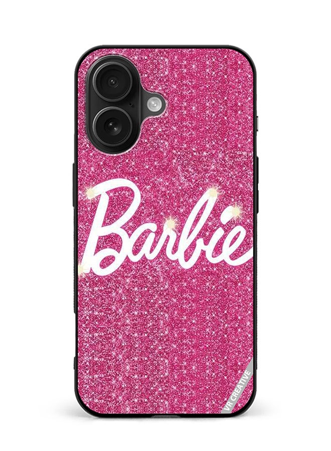 VR CREATIVE Protective Case Cover For Apple iPhone 16 Sparkling Barbie Design Multicolour