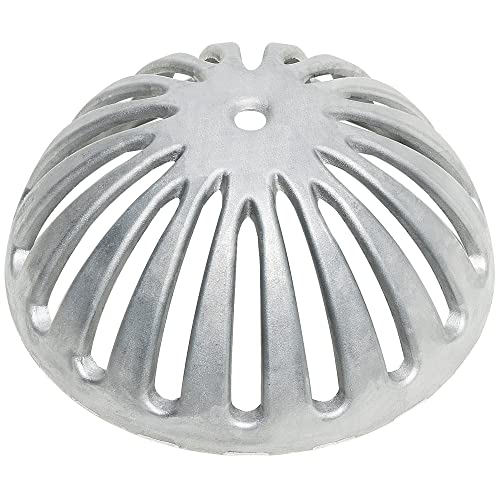 EquipmentBlvd FS-DS Aluminum Dome Strainer, Floor Sink Drain Cover for 12" Floor Sink. 5-1/4" Diameter (1 pcs) - Image 1