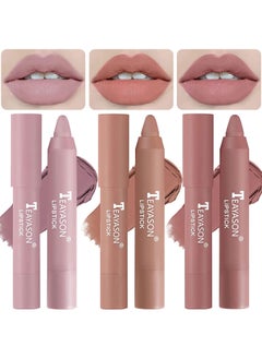 3 Colors Liquid Matte Lipstick Set, Velvet Air Moisture Smooth Crayon Nude Lipstick,Ultimate Nourishing Lipstick 24 Hour Long Lasting Waterproof Lip Gloss Lipstick for Women Makeu (Set F) - pzsku/Z6DFD8DED87FE8DF4D695Z/45/_/1716381796/475a8caf-72f2-4637-9a11-00eb8434096c