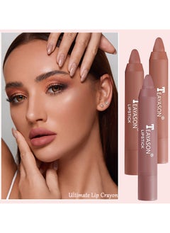 3 Colors Liquid Matte Lipstick Set, Velvet Air Moisture Smooth Crayon Nude Lipstick,Ultimate Nourishing Lipstick 24 Hour Long Lasting Waterproof Lip Gloss Lipstick for Women Makeu (Set F) - pzsku/Z6DFD8DED87FE8DF4D695Z/45/_/1716381806/91f0a15d-5866-45ae-b81d-e5907e2ef2e3