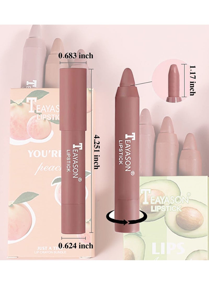 TEAYASON 3 Colors Liquid Matte Lipstick Set, Velvet Air Moisture Smooth Crayon Nude Lipstick,Ultimate Nourishing Lipstick 24 Hour Long Lasting Waterproof Lip Gloss Lipstick for Women Makeu (Set F) - Image 5
