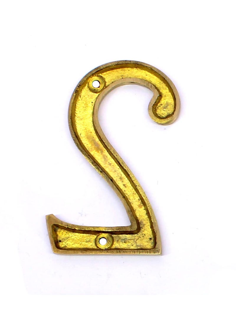 ESPLANADE eSplanade 4 Brass House Hotel Door Number Plaque Sticky Numeric Numerical Digit 09 2two  - Image 5