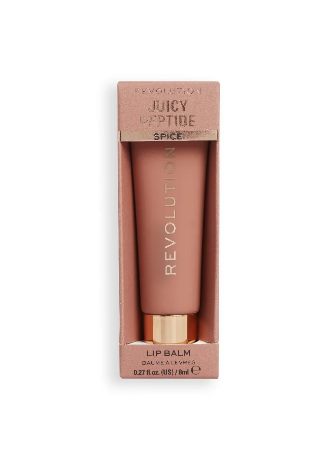 REVOLUTION Juicy Peptide Lip Balm - Nude Spice
