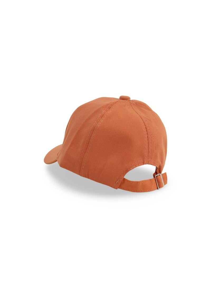 Fancy Boys Cotton Cap – Orange with "1949" Embroidery - Image 3