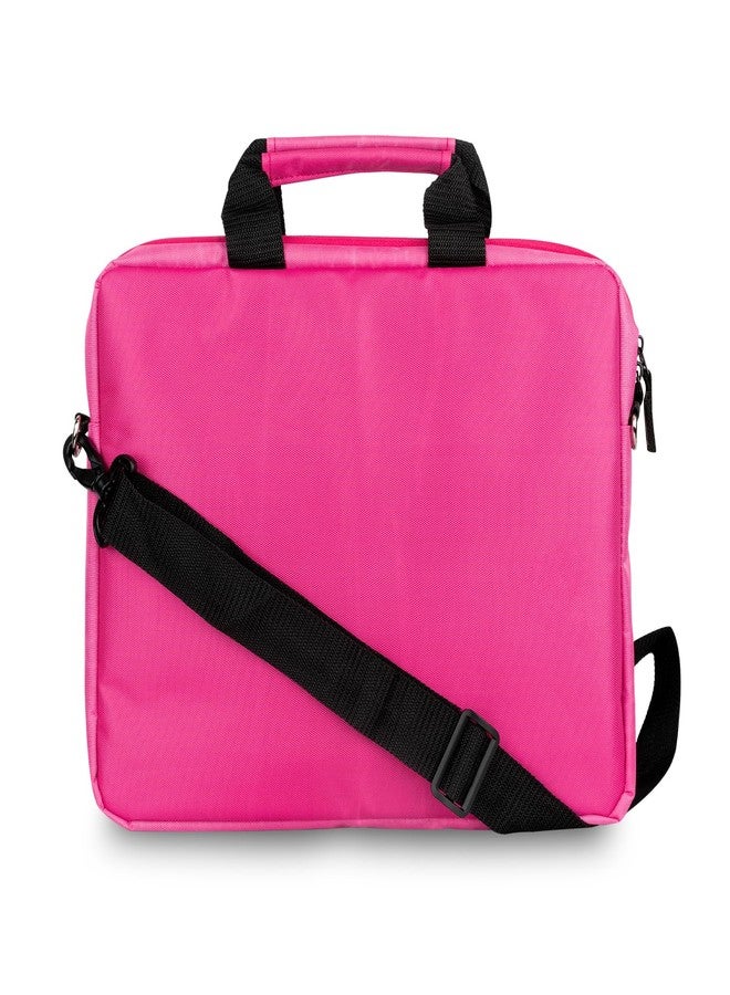 Echo Boomers Unicorn Printed Pink Colour Multi Pocket Sling Laptop Bag with Detachable Strap - Image 3
