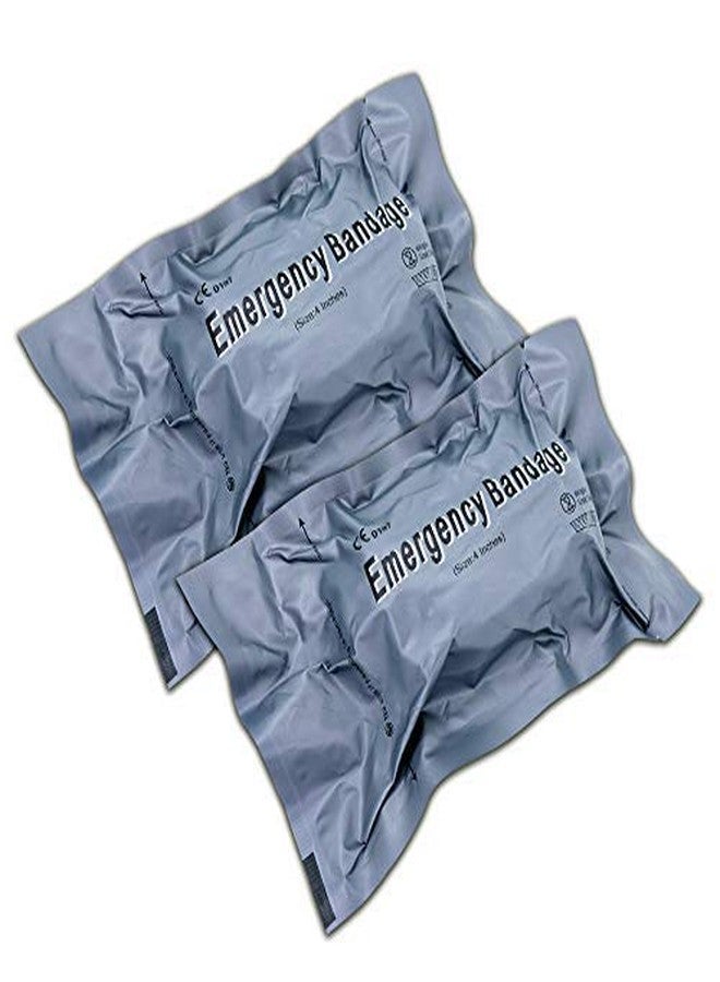 LINE2design Israeli 4” Compression Bandage - First Aid Wound Injury Sterile Battle Dressing - EMS Emergency Stop The Bleed Control Medical Trauma Wound Care- Pack of 2 - Image 1