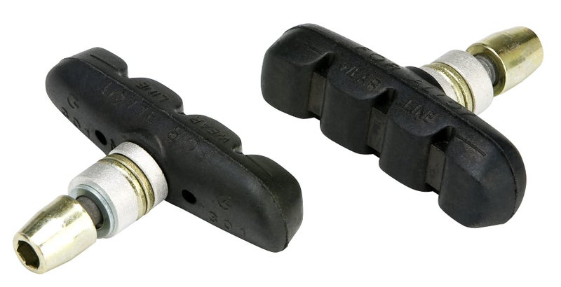 Schwinn Bike Brake Pads with Threaded Post, Designed for Linear Pull Brakes, Heavy-Duty Braking Material, Curved Design for Rim Contact, Brake Pads Replacement for Most Bikes - Image 3