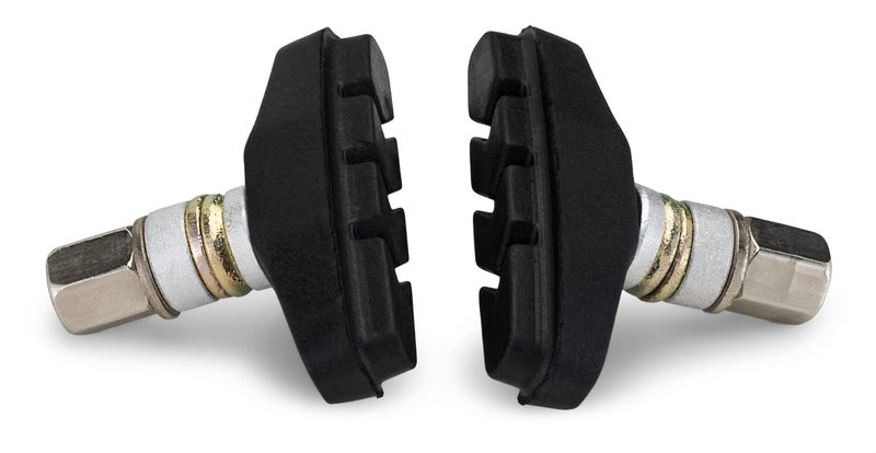 Schwinn Bike Brake Pads with Threaded Post, Designed for Linear Pull Brakes, Heavy-Duty Braking Material, Curved Design for Rim Contact, Brake Pads Replacement for Most Bikes - Image 2