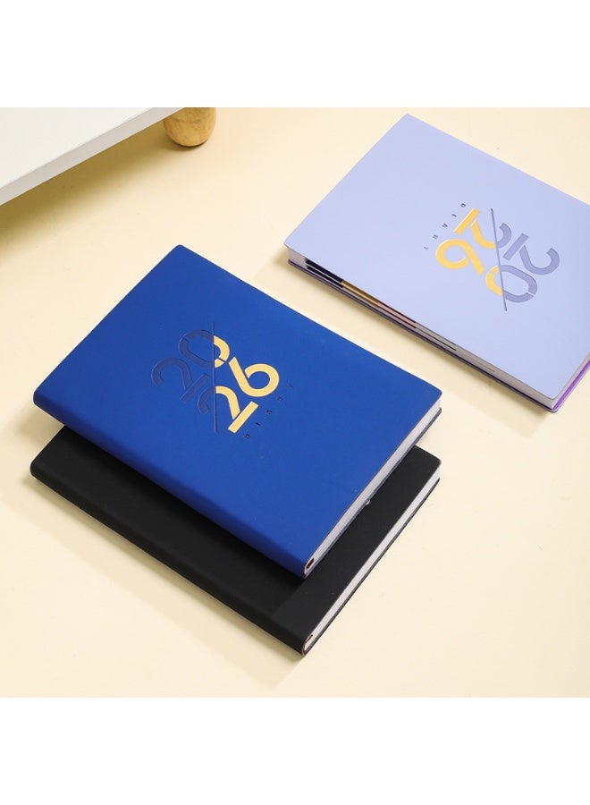 PINKSAMA 2026 Planner Diary Notebook Academic Calendar Monthly Weekly Daily Planner A5 Lined Leather Hardcover Notebook Premium Thick Paper Suitable for Office Home School Writing Staff Student Gift - Image 3