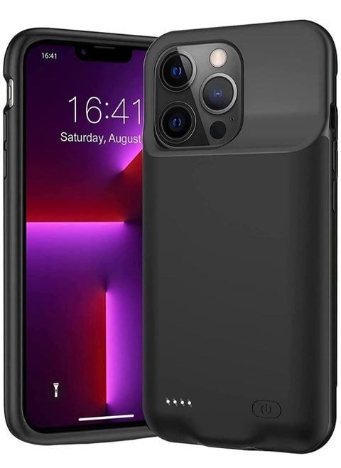Battery Case for iPhone 13 Pro, Portable Battery Pack, Rechargeable Smart Charger Case, External Battery Charging Case, Compatible with (iPhone 13Pro, 3500 Mah).