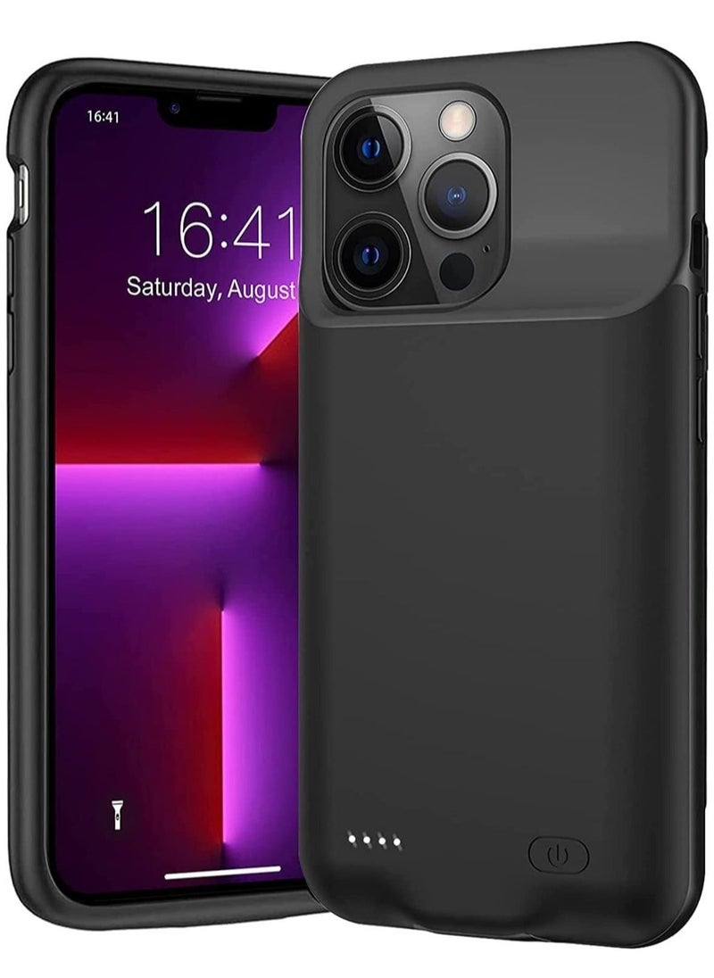 Battery Case for iPhone 13 Pro, Portable Battery Pack, Rechargeable Smart Charger Case, External Battery Charging Case, Compatible with (iPhone 13Pro, 3500 Mah).