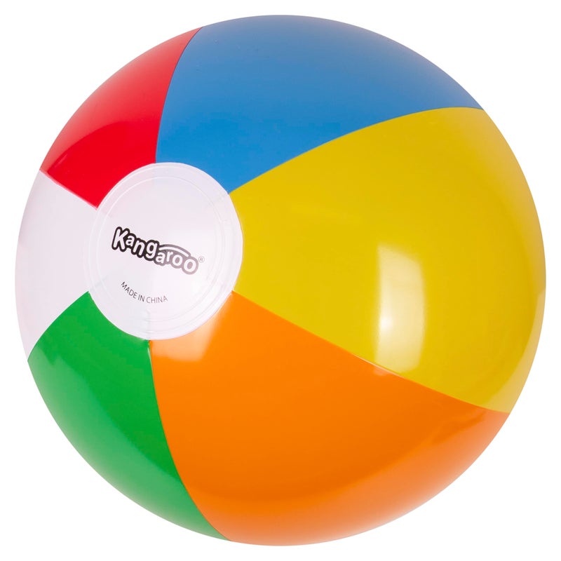 Kangaroo 12-Pack Inflatable Rainbow Beach Balls Bulk for Kids & Adults I Inflatable Ball for Pool Party Favors Swimming Pool Toys I Kids Beach Balls for Pool & Beach Party - Image 2