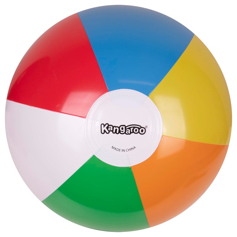 Kangaroo 12-Pack Inflatable Rainbow Beach Balls Bulk for Kids & Adults I Inflatable Ball for Pool Party Favors Swimming Pool Toys I Kids Beach Balls for Pool & Beach Party - Image 4