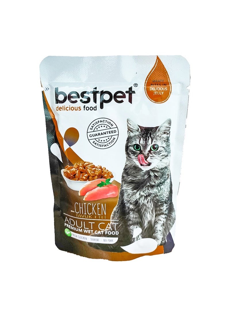 bestpet Bestpet Pouch  Wet Food Chicken Adult Cat 85 