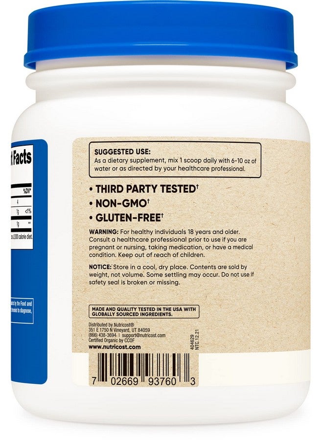 Nutricost Organic Wheatgrass Powder 1 Lb Nongmo Superfood - Image 4