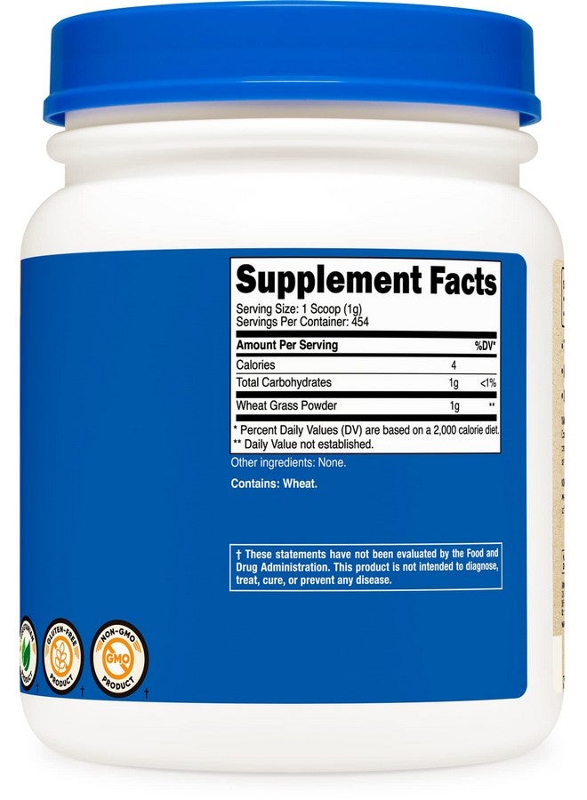 Nutricost Organic Wheatgrass Powder 1 Lb Nongmo Superfood - Image 5