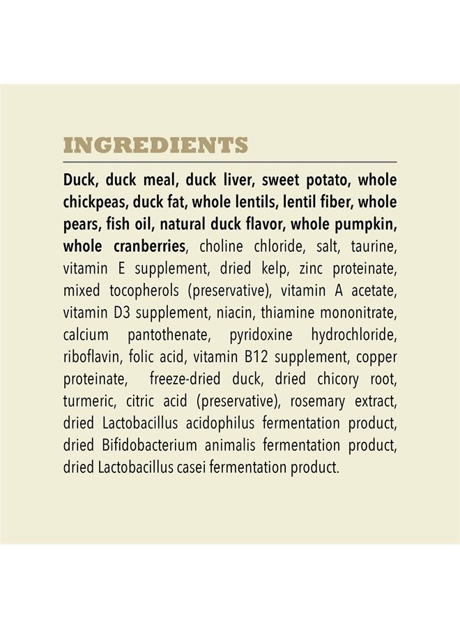 acana ® Singles Limited Ingredient Dry Dog Food, Grain-free, High Protein, Duck & Pear, 22.5lb