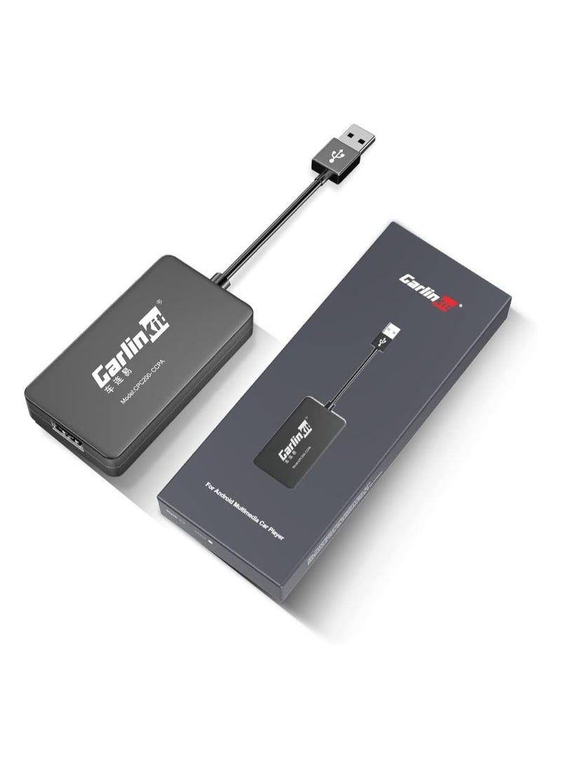 كار لينكيت محول Carlinkit لوحدة رأس Android لما بعد البيع CarPlay وAndroid Auto 2 في 1 دونجل يدعم Mirrorlink/التحكم الصوتي/التحكم في عجلة القيادة - مناسب فقط لراديو السيارة Android  - Image 1