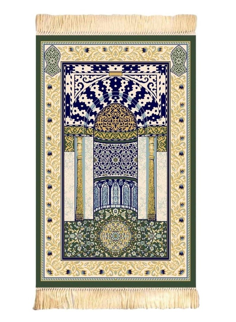 Al Muhammadiyoon Premium 4mm  Madinah Prayer Mat – Soft Islamic Sujadah Inspired by Masjid Nabawi | Ideal for Ramadan, Hajj & Salah - Image 3