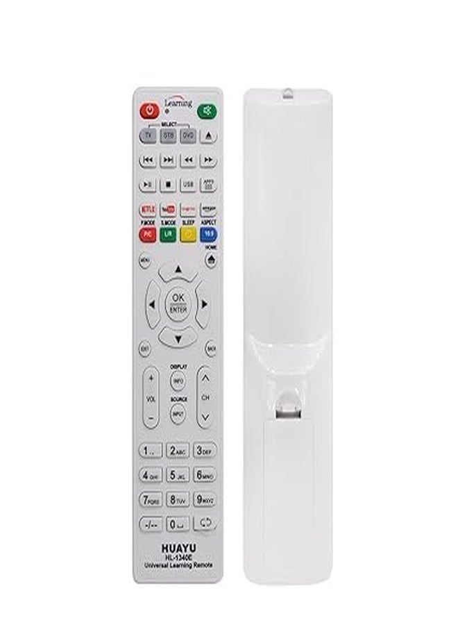 Neuronmart HL-1340E Intelligent Learning Type Universal Remote Works with All Smart Tv, Set-Top Box & DVD Player TV Remote No. 53 - Please Match The Image with Your Old Remote - Image 2