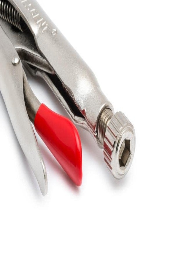 كريسنت كماشة كريسنت طويلة الأنف مزودة بقاطع أسلاك - كماشة قطع فاخرة بنمط أسنان بزاوية وحركة مركبة - مطلية بالنيكل لمقاومة التآكل - C9NVN-08-9 بوصة، أحمر - Image 2