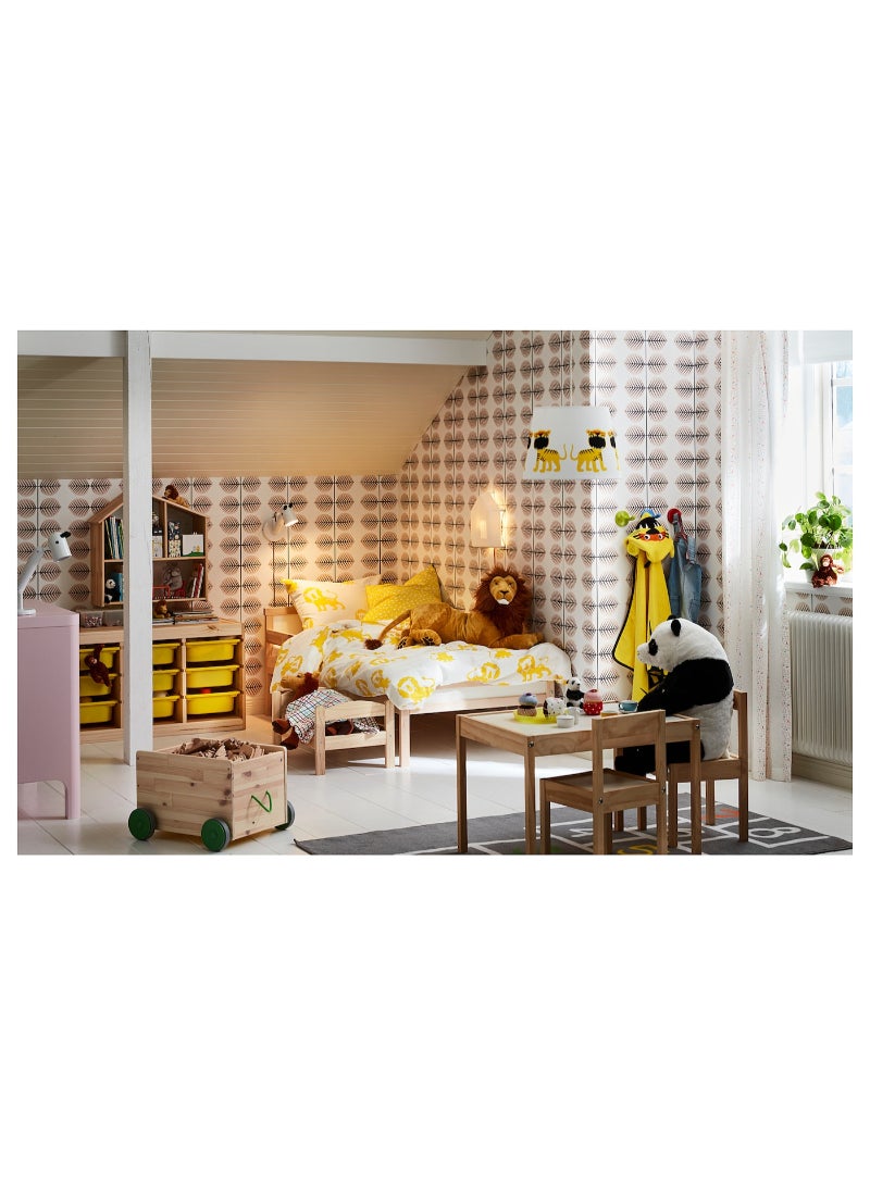 IKEA FRAKTA Bed frame with slatted bed base - beech - 70x160 cm - Image 3