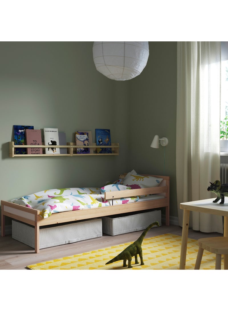 IKEA FRAKTA Bed frame with slatted bed base - beech - 70x160 cm - Image 2